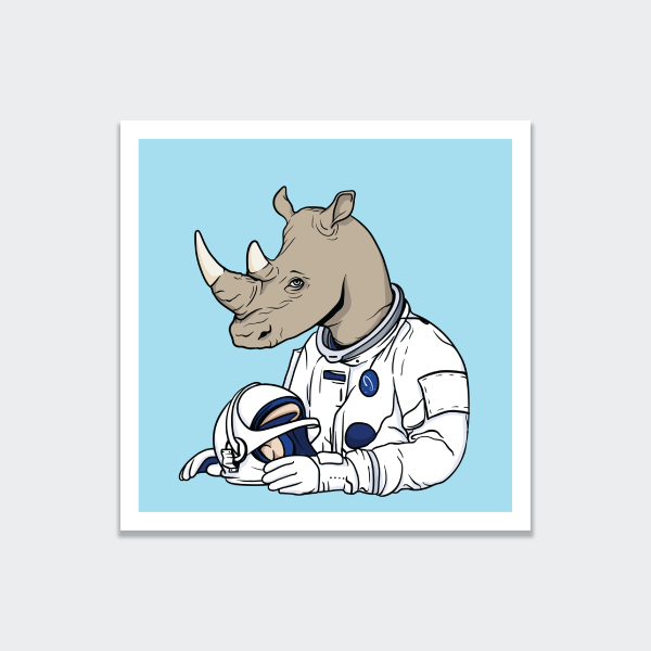 Rhinoceros Astronaut Crew