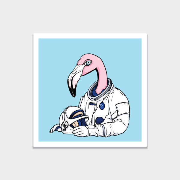 Flamingo Astronaut Crew